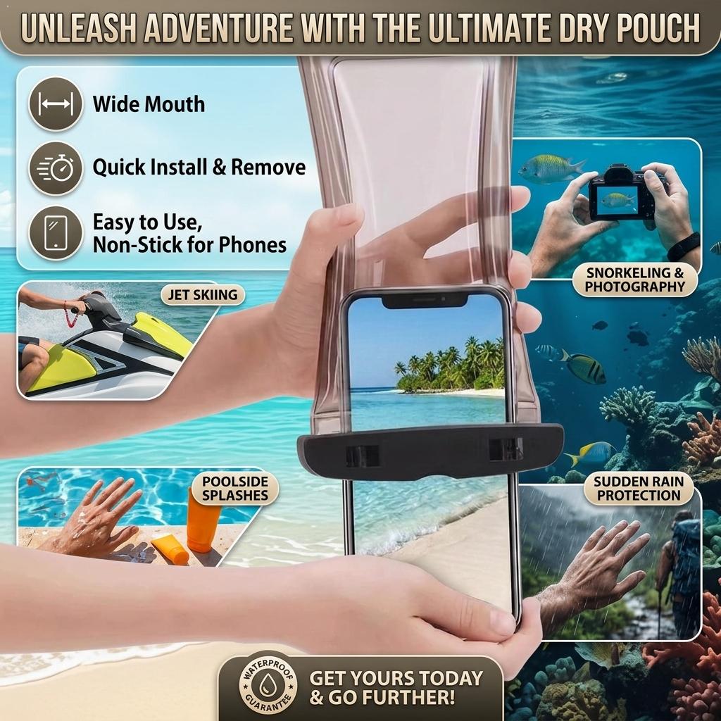 Phone Accessories For Travel - Прозрачный водонепроницаемый чехол-сумка для телефона для