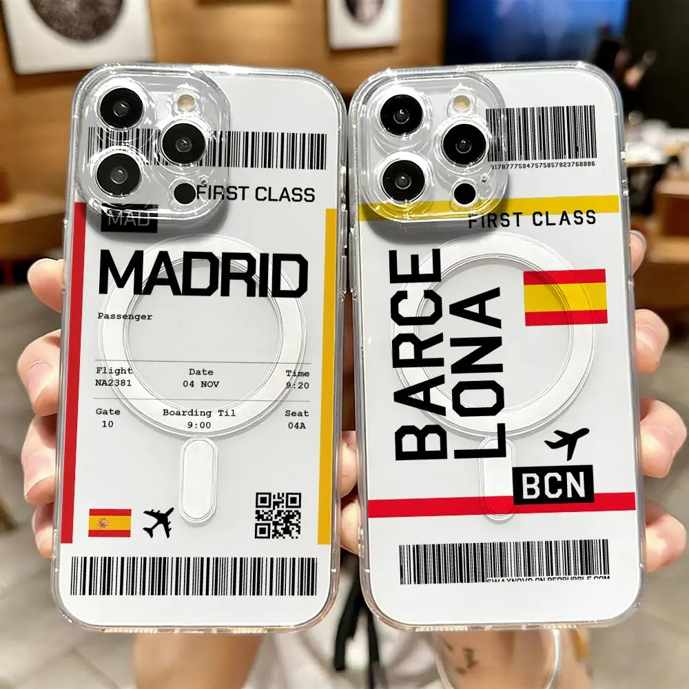 Phone Accessories For Travel - Чехол для телефона с дизайном авиабилета